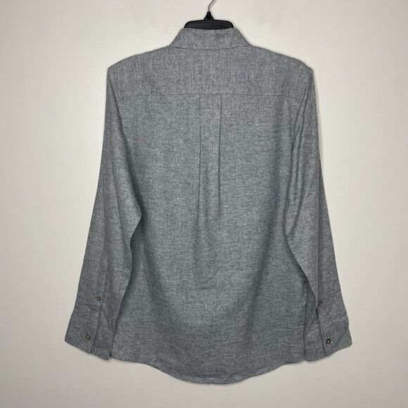 WALLIN & BROS Mens Heather Gray Button-Down Shirt NEW Frost Grindle Cotton Sz S - Picture 3 of 6